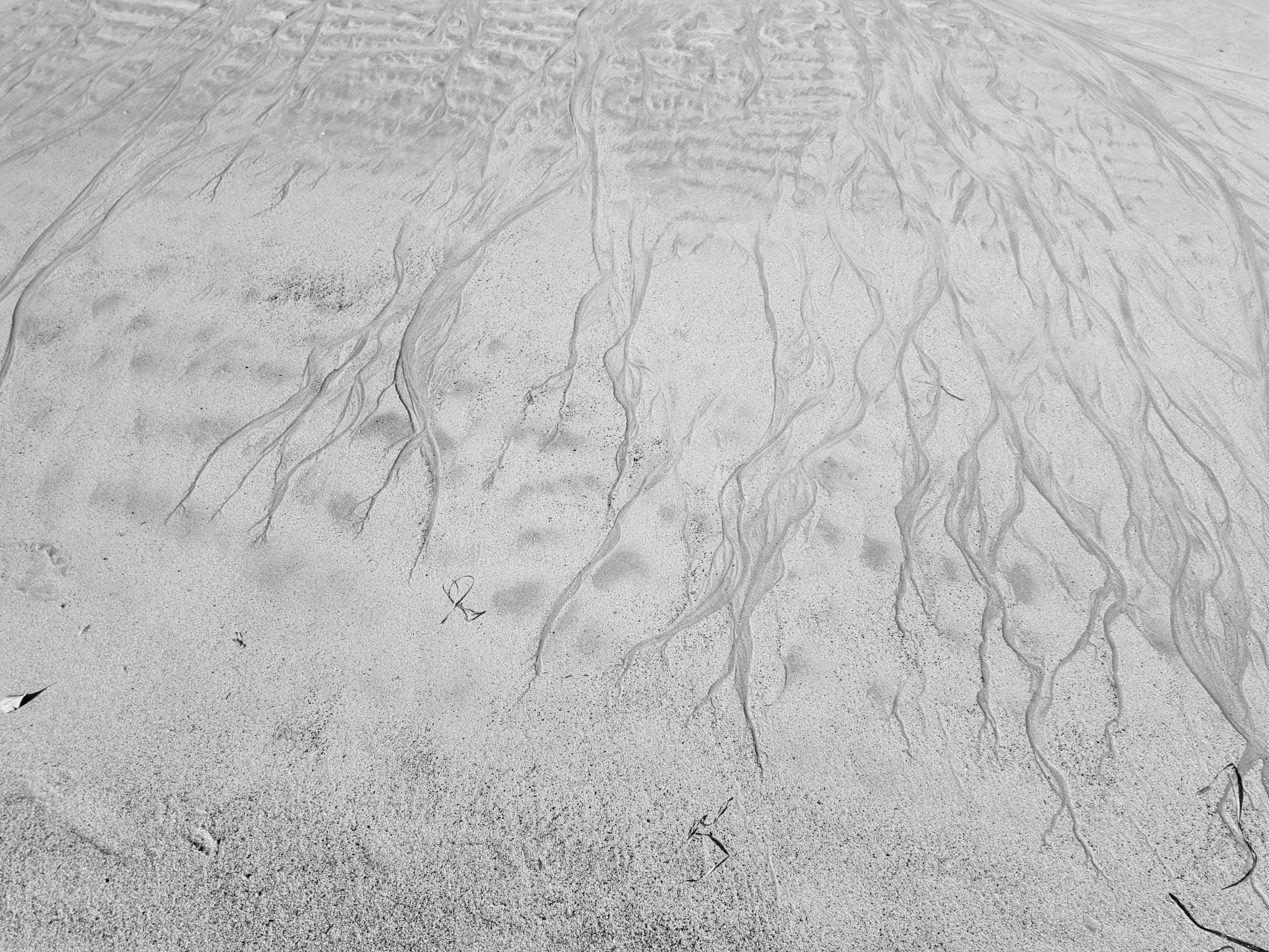 Sand patterns. Umina Beach, NSW, 2020.